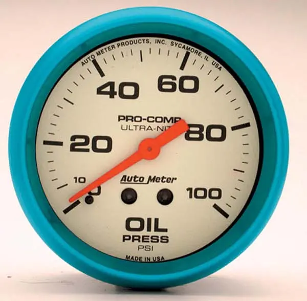 Ultra-Nite Au4521 Oil Pressure Gauge With Nightlight Display 1