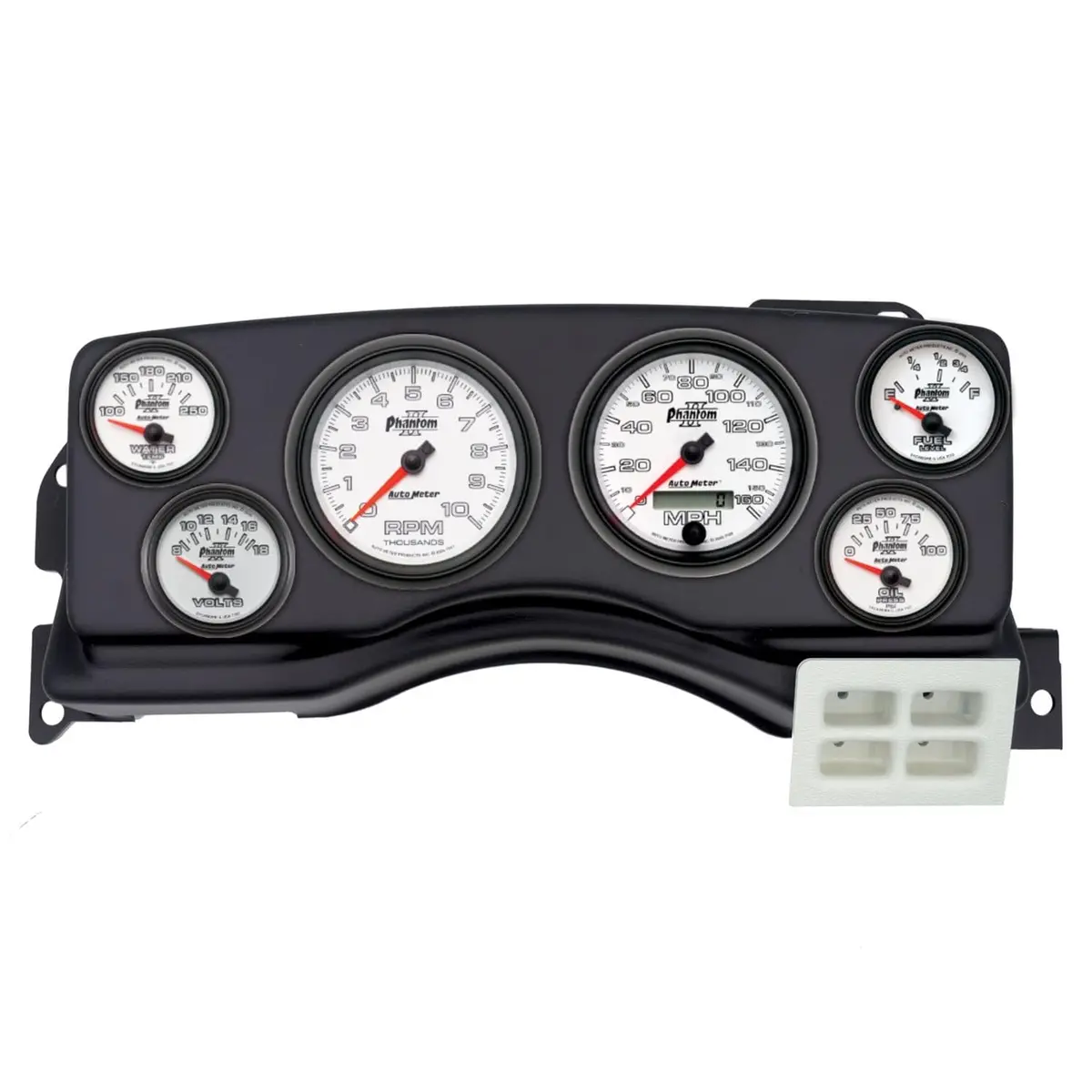 Autometer Phantom Ii Digital Instrument Cluster – 5-Inch Tft Display With Customizable Gauges (2924-10) 1