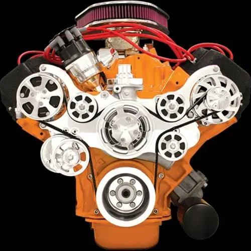 Billet Specialties Tru Trac Serpentine Kit With Air Conditioning Support (14820A) 1