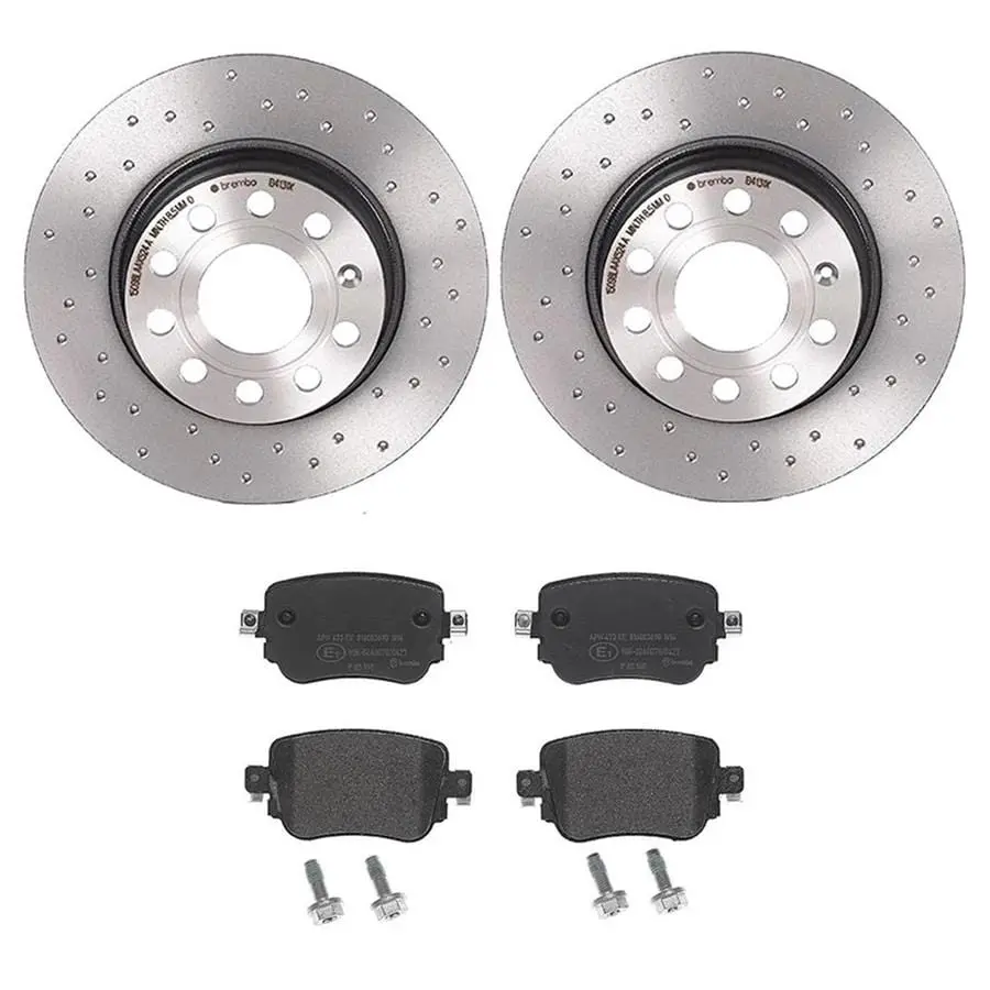 Brembo Ktx4086 Premium Disc Brake Pad And Rotor Kit 1