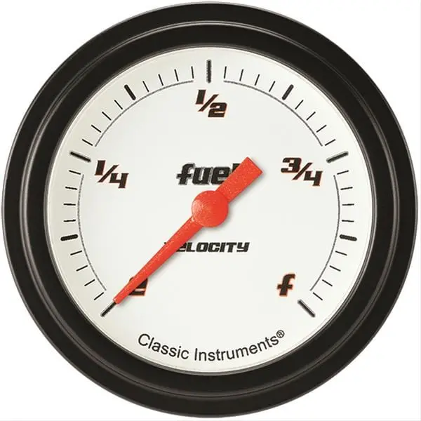 Classic Instruments Vs309Wblf Velocity Series White-Backlit Gauge Set 1