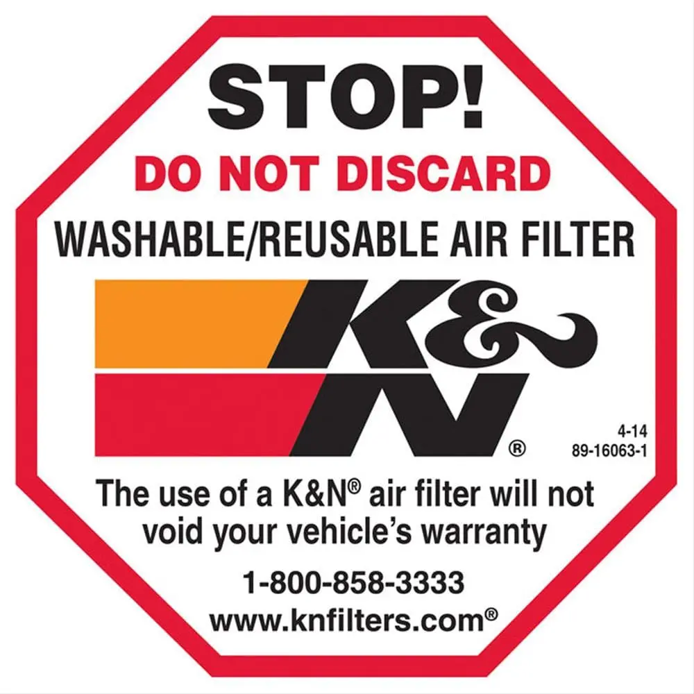 K&N Brand Decal Pack – 89-16063-1 1