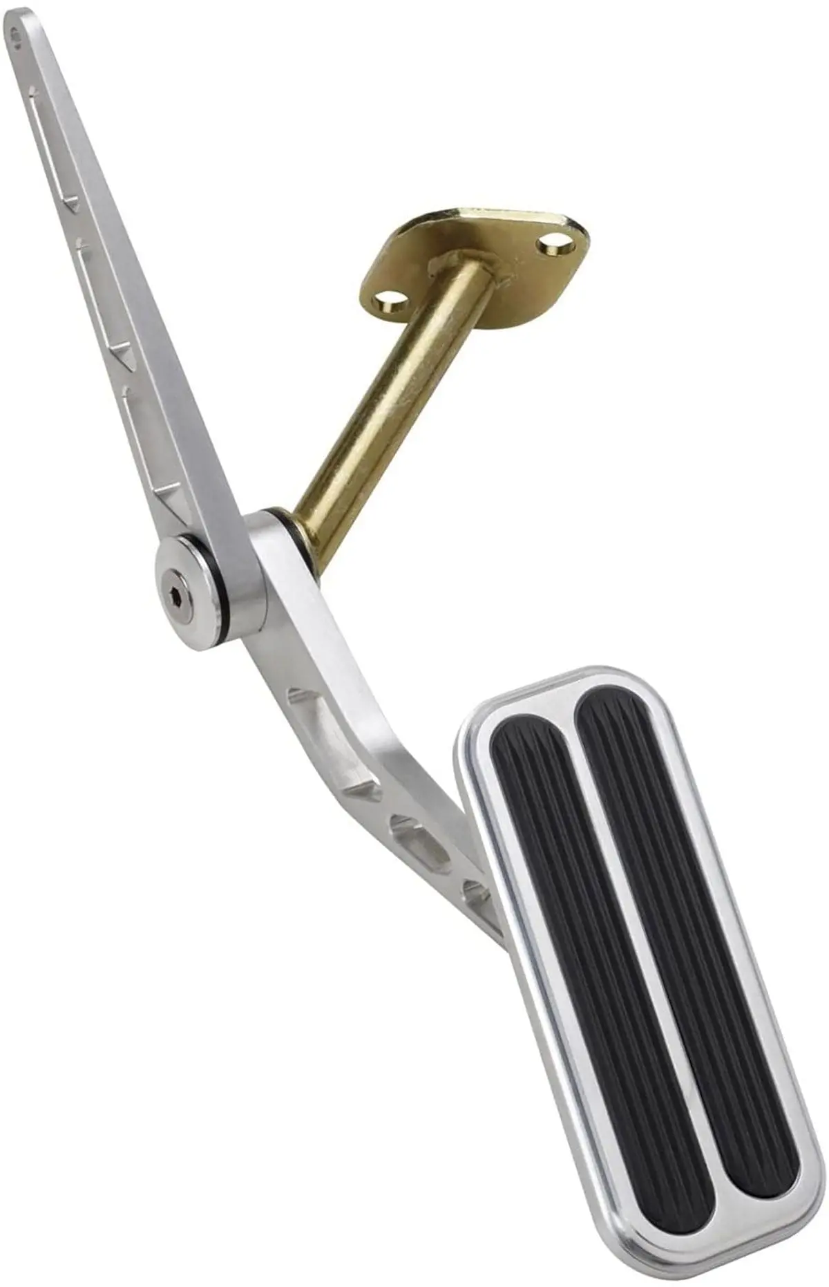 Brushed Billet Aluminum Accelerator Pedal Assembly – Rubber-Topped, Ergonomic Design (Lk-Bag-6096) 1