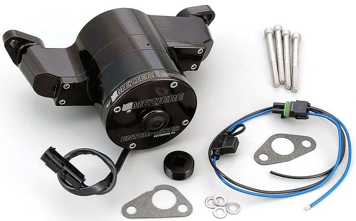 Big Block Ford 429/460 Electric Water Pump – Black-Anodized Housing – Mzwp108S 1