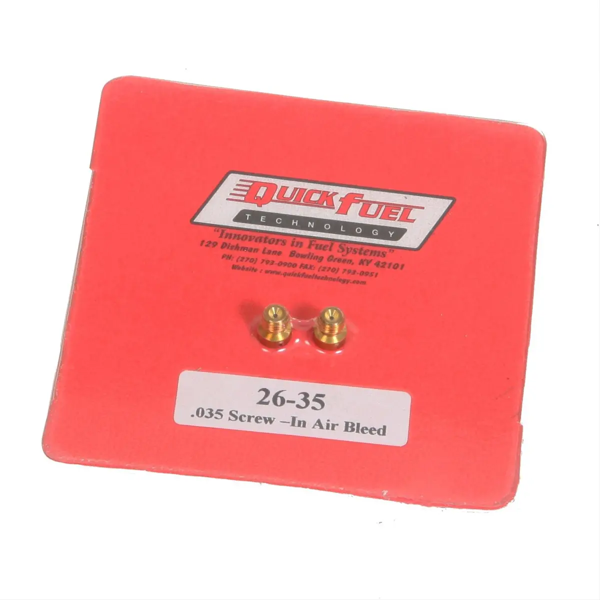 Quick Fuel Air Bleed Kits – Precision Tuning Components 26-35Qft 1