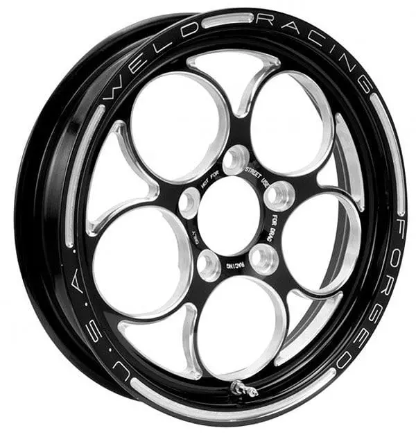 Magnum 2.0 Drag Front Runner — One-Piece Black Wheel, 15X27.4" (We786B-15274) 1
